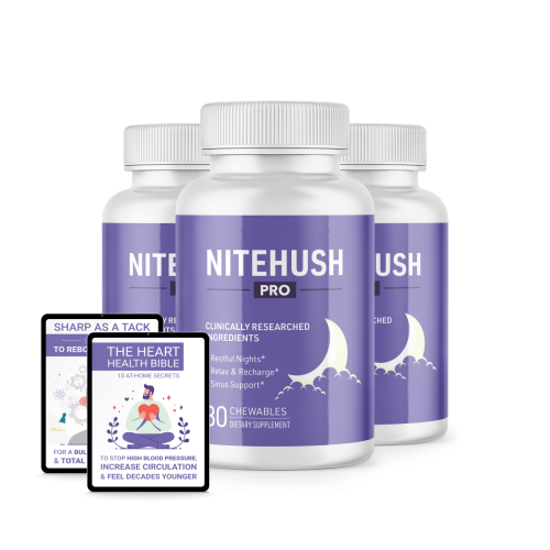 NiteHush Pro - 3 Bottles + 2  Ebooks