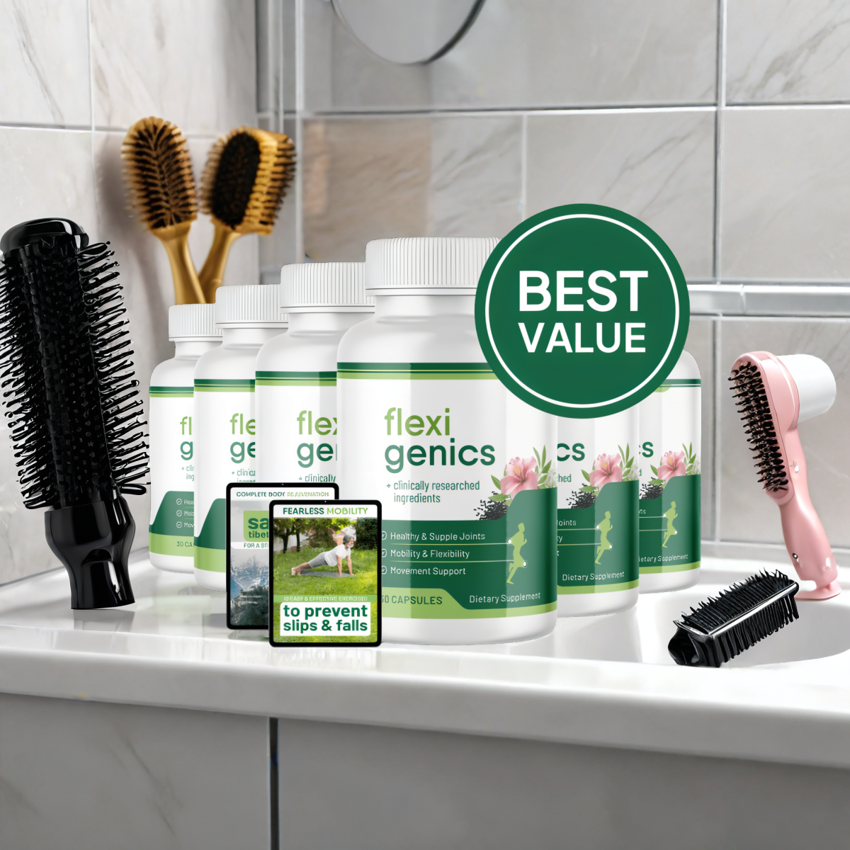 Flexigenics - 6 Bottles + 2  Ebooks