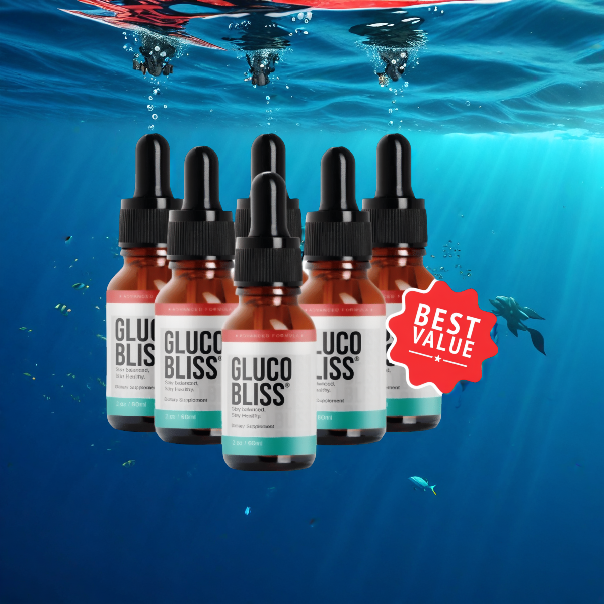 Gluco Bliss 3 bottles - (3  bottles)